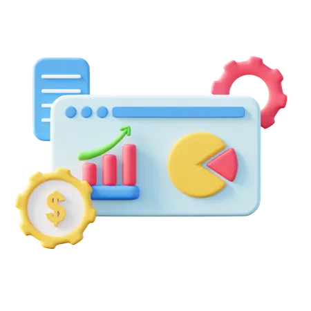 Estadística  3D Icon