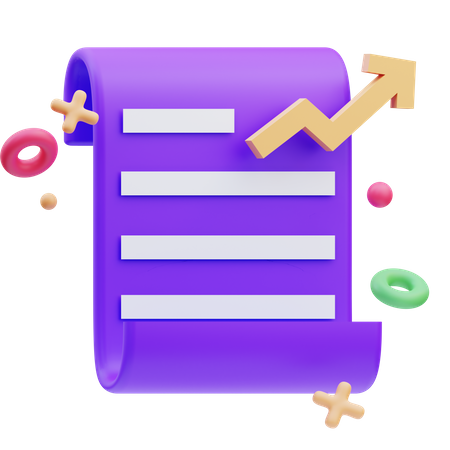 Estadística arriba  3D Icon