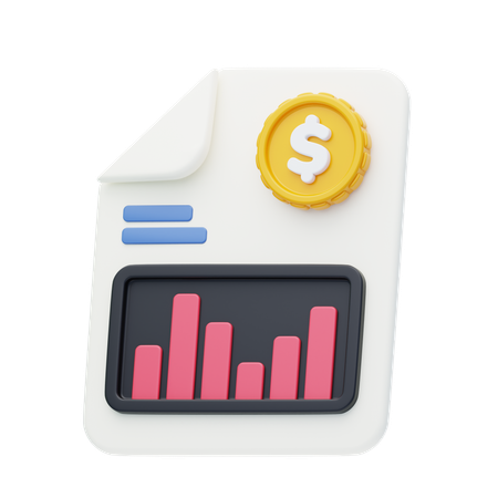 Estados financieros  3D Icon