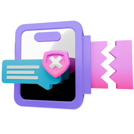 Chat de estafa  3D Icon