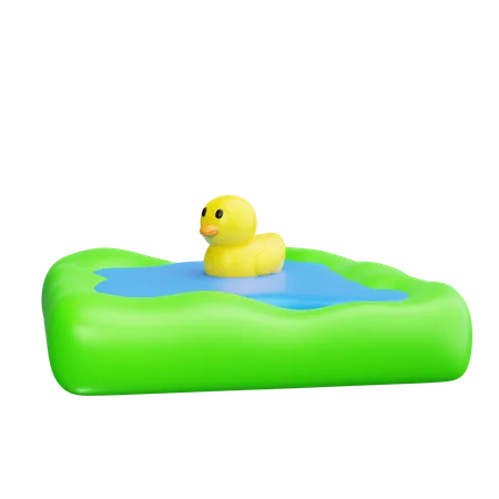 Estanque de los patos  3D Icon