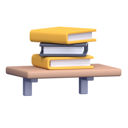 Estante de livros  3D Icon