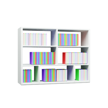 Estante de livros  3D Icon