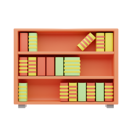 Estante de livros  3D Icon