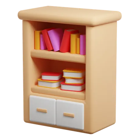 Estante de livros  3D Icon