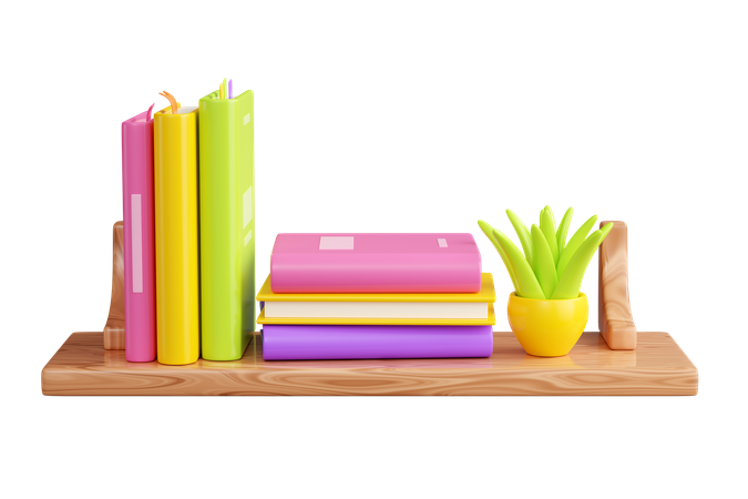 Estante de livros  3D Icon