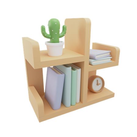 Estante de livros  3D Icon