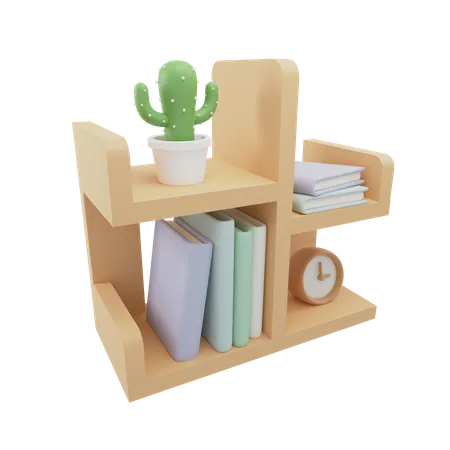 Estante de livros  3D Icon