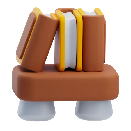 Estante de livros  3D Icon