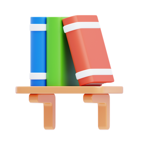 Estante de libro  3D Icon