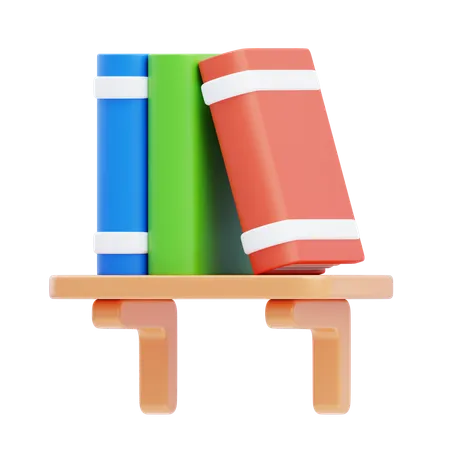 Estante de libro  3D Icon