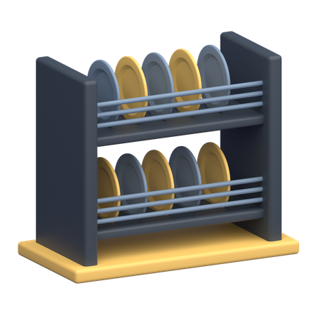 Escurreplatos  3D Icon