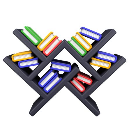 Estante para libros  3D Icon