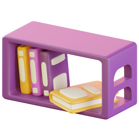 Estante para libros  3D Icon