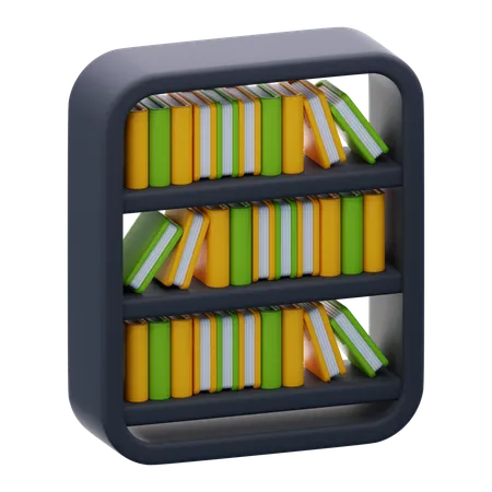 Estante para libros  3D Icon