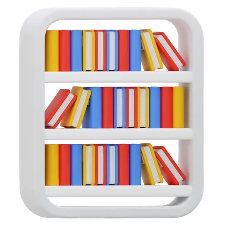 Estante para libros  3D Icon