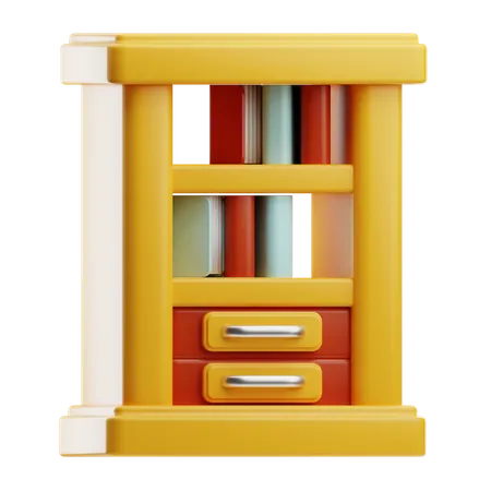Estante para libros  3D Icon