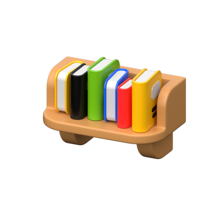 Estante para libros  3D Icon