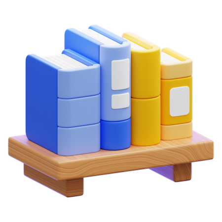 Estante para libros  3D Icon