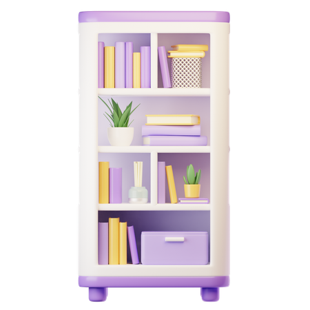 Estante para libros  3D Icon