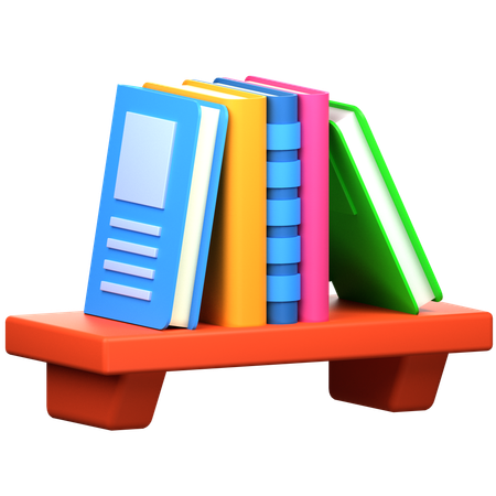 Estante para libros  3D Icon