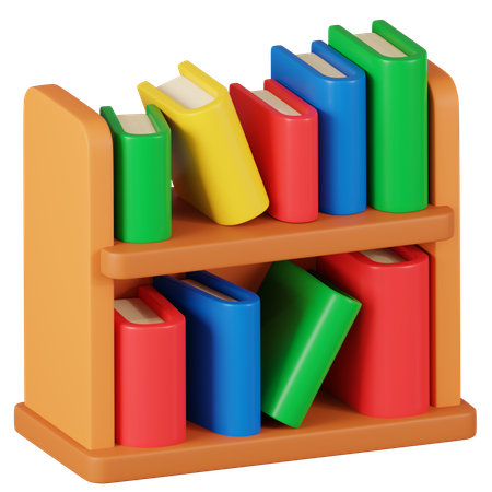 Estante para libros  3D Icon