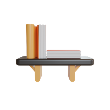 Estante para libros  3D Illustration