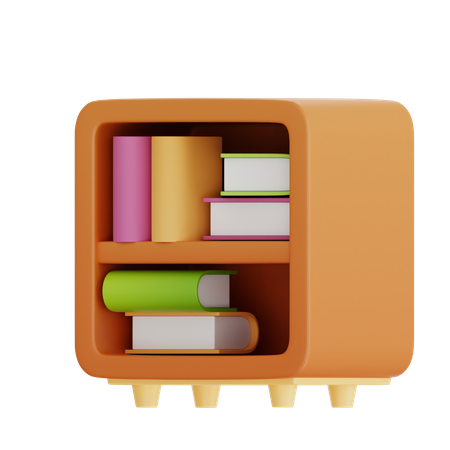 Estantería para libros  3D Icon