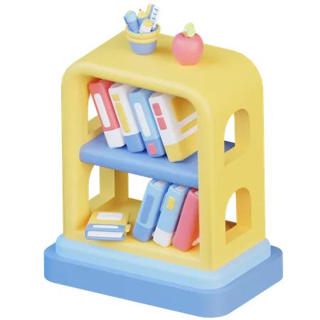 Estante para libros  3D Icon