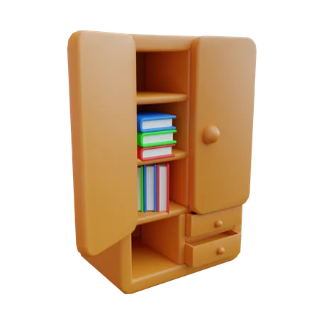 Estante para libros  3D Icon