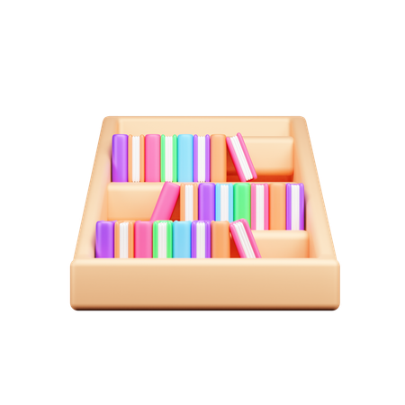 Caso de libros  3D Icon