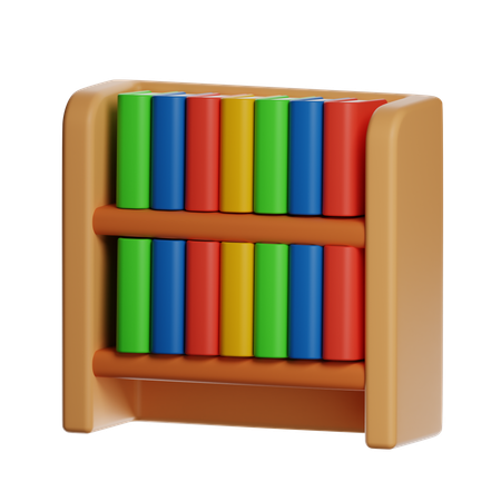 Estantería de madera  3D Icon