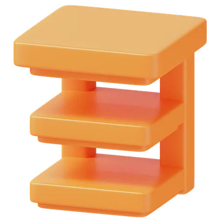 Estantes  3D Icon