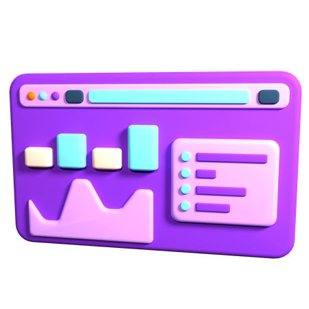 Estatística de negócios  3D Icon