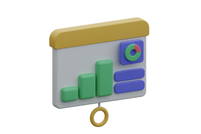 Estatisticas  3D Icon