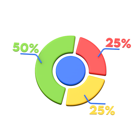Estatísticas de Negócios  3D Icon