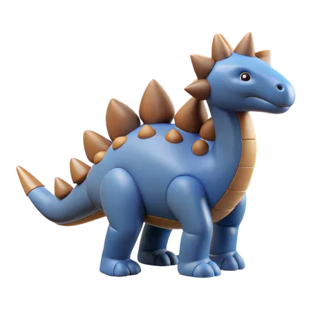 Dinossauro Estegossauro  3D Icon