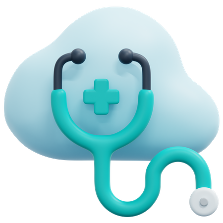 Nube de estetoscopio  3D Icon