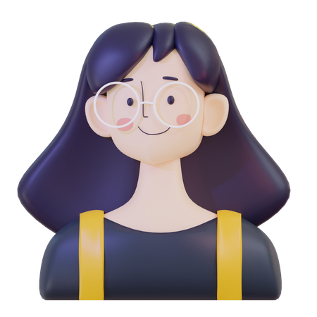 Chica estilista  3D Illustration