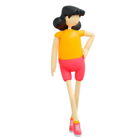 Mujer estilista  3D Illustration