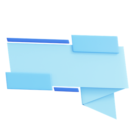 Estilo de caixa de texto  3D Icon