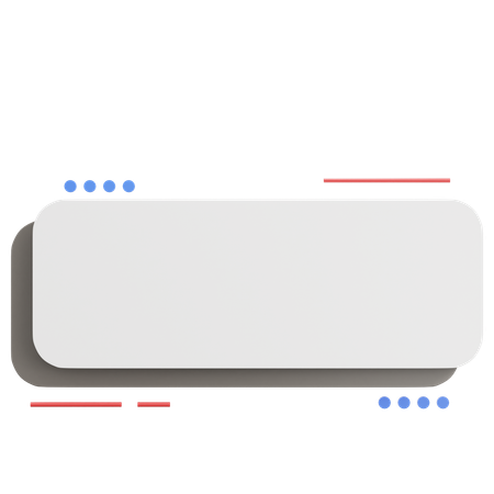 Estilo de caixa de texto  3D Icon