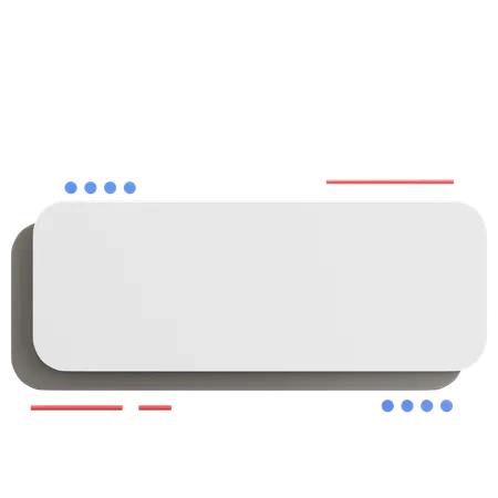 Estilo de caixa de texto  3D Icon