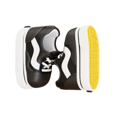 Lado estilo dois sapatos  3D Icon