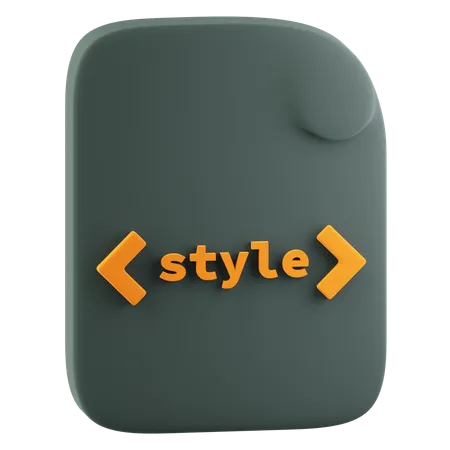 Estilo embutido html  3D Icon