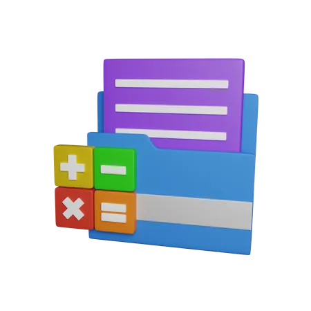 Estimativa de documento  3D Icon