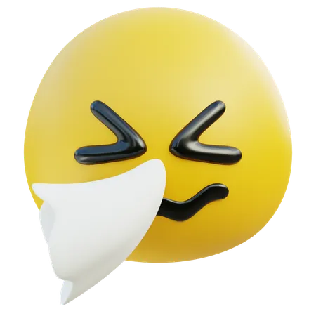 Emoji estornudando  3D Icon