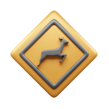 Estrada animal  3D Icon