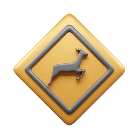 Estrada animal  3D Icon