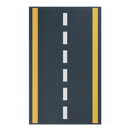 Estrada de asfalto  3D Icon